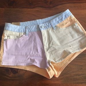 Insight Pastel Color Block Shorts
